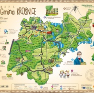Mapa rysunkowa gminy Krośnice