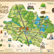 Mapa ścienna gminy Żmigród