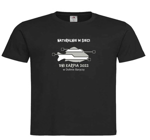 Koszulka z logo Dni Karpia 2022, czarna XL