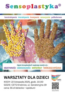 SENSOPLASTYKA - warsztaty sensoryczne dla dzieci 